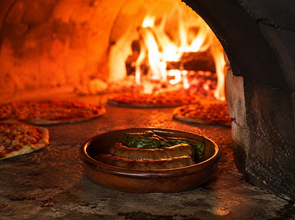 Horno de leña del Restaurante Plaza Mayor en Aínsa